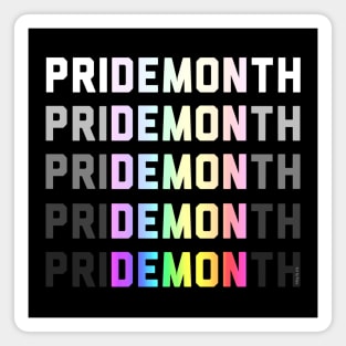 PriDEMONth Rainbow Magnet